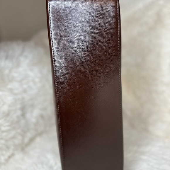 Vintage Burberry Horseferry Check Leather Trimmed Top Handle Bag - Picture 7 of 10